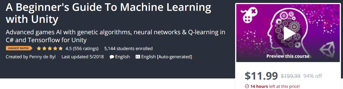 Khóa học sử dụng Machine Learning trong Game