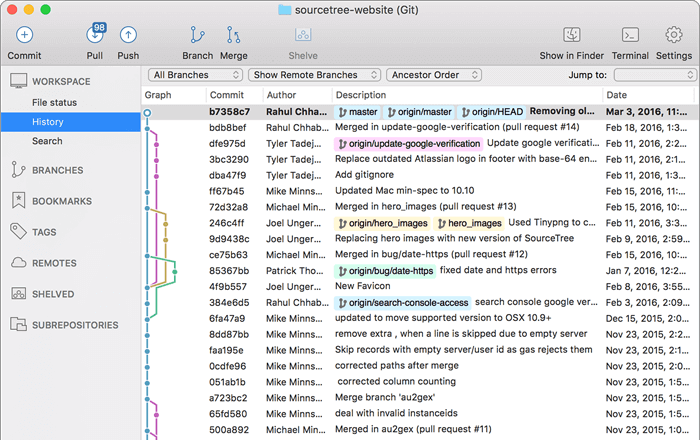 Quản lý source code git với sourcetree