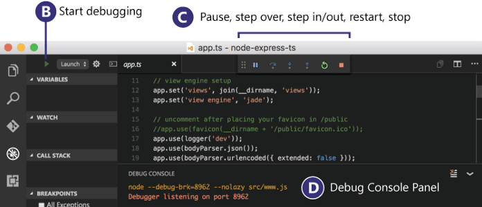 Cách Debug TypeScript trên Visual Studio Code debug-typescript